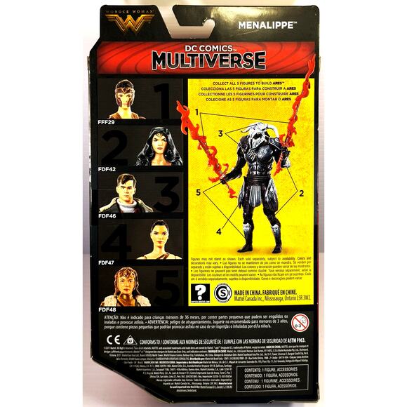 DC Comics Multiverse Wonder Woman MENALIPPE w/ Ares Fiery Sword, New, See Pics! - Picture 5 of 9